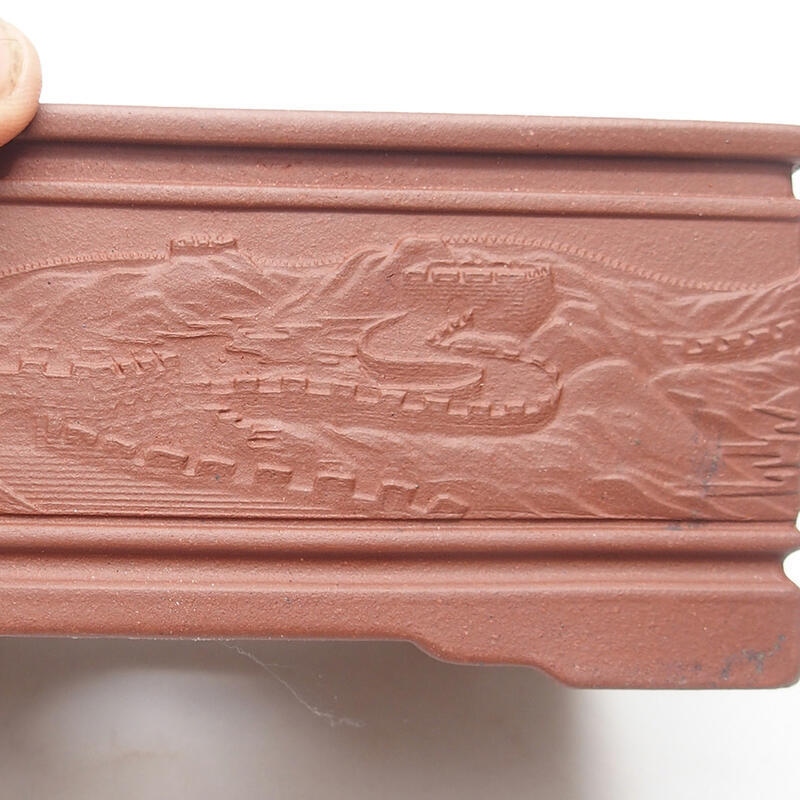 Ciotola bonsai 16 x 11 x 6,5 cm, colore mattone