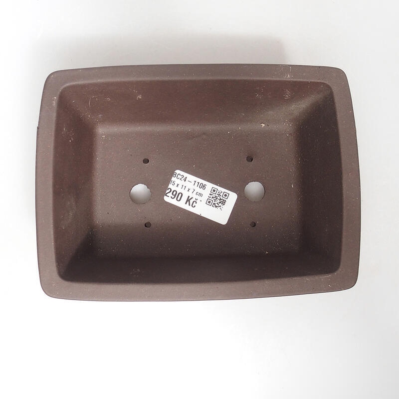 Ciotola per bonsai 16 x 12 x 6,5 cm, marrone