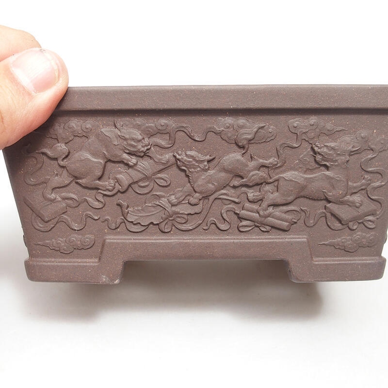 Ciotola per bonsai 16 x 12 x 6,5 cm, marrone