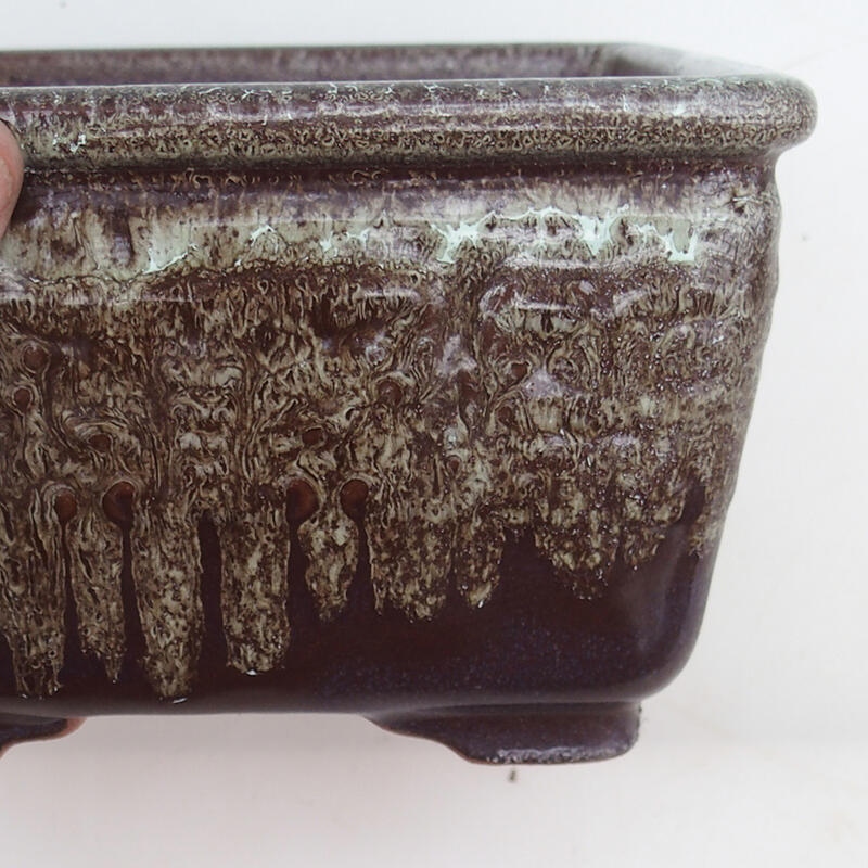 Ciotola per bonsai 16 x 16 x 9,5 cm, marrone