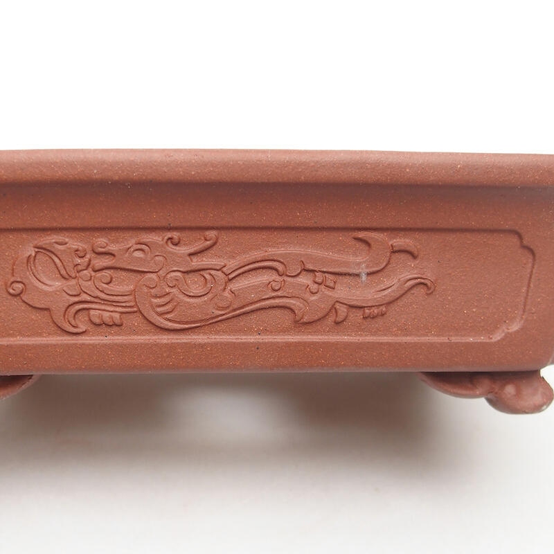 Ciotola bonsai 17,5 x 13,5 x 5,5 cm, colore mattone