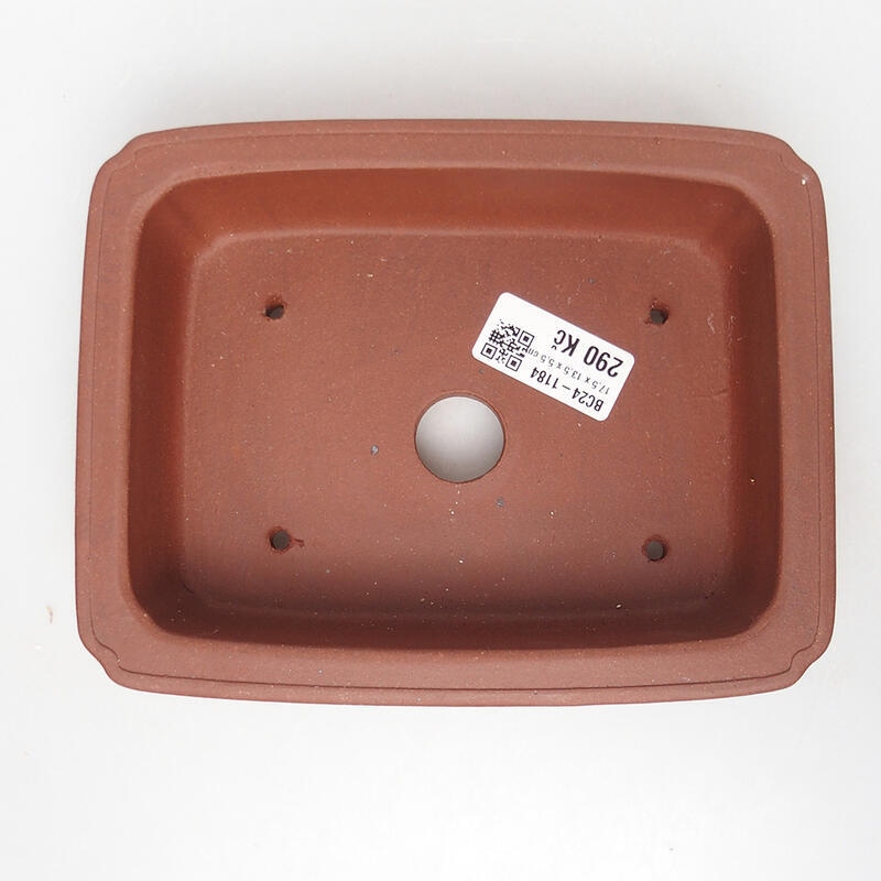 Ciotola bonsai 17,5 x 13,5 x 5,5 cm, colore mattone