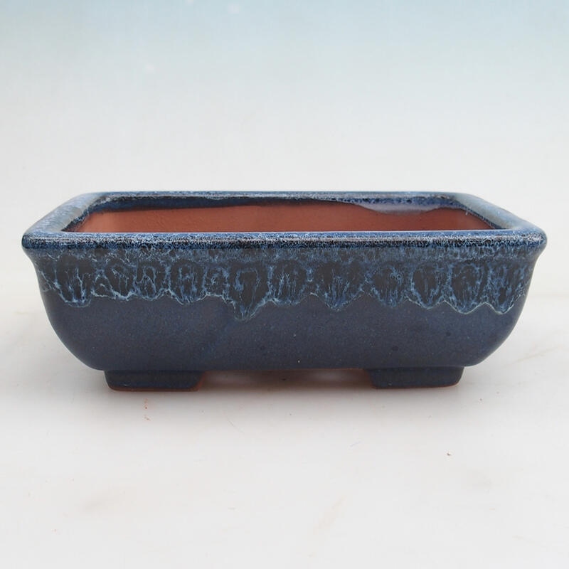 Ciotola bonsai 17,5 x 13 x 5,5 cm, colore blu