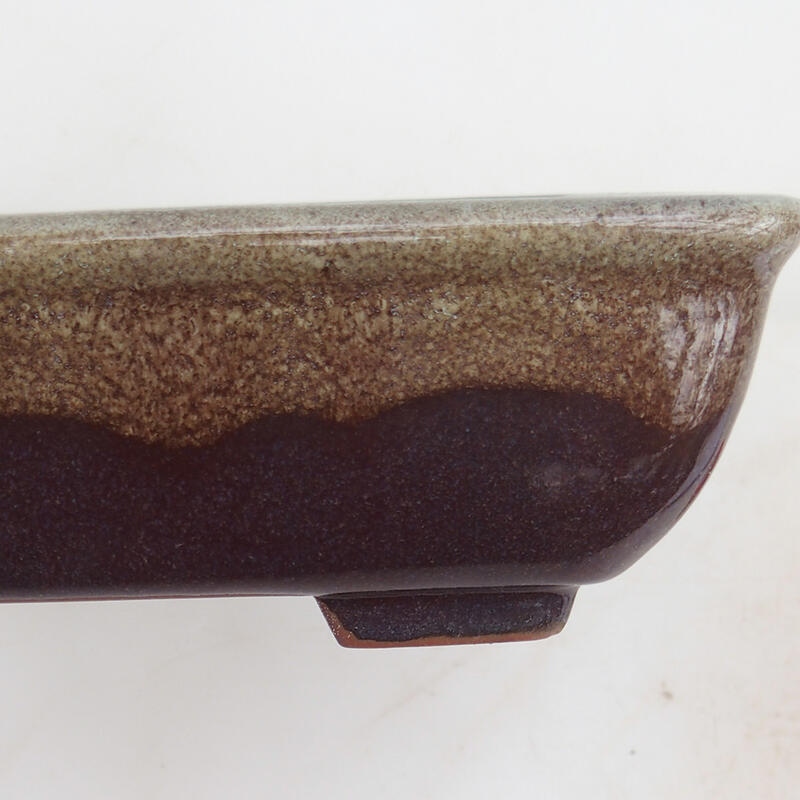 Ciotola bonsai 17,5 x 13 x 5,5 cm, colore bordeaux