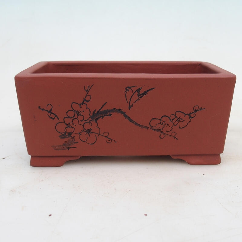 Ciotola bonsai 17 x 10 x 7,5 cm, colore mattone