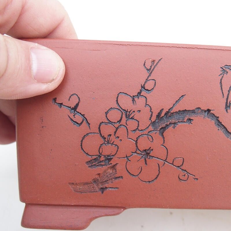 Ciotola bonsai 17 x 10 x 7,5 cm, colore mattone