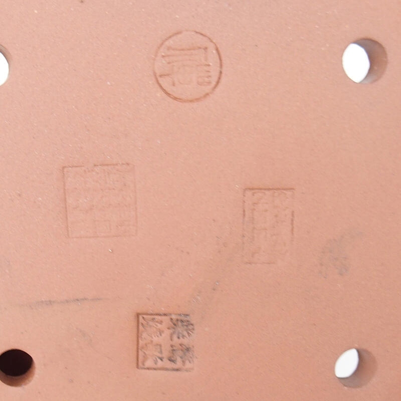 Ciotola per bonsai 18,5 x 14,5 x 4,5 cm, colore bianco bordeaux