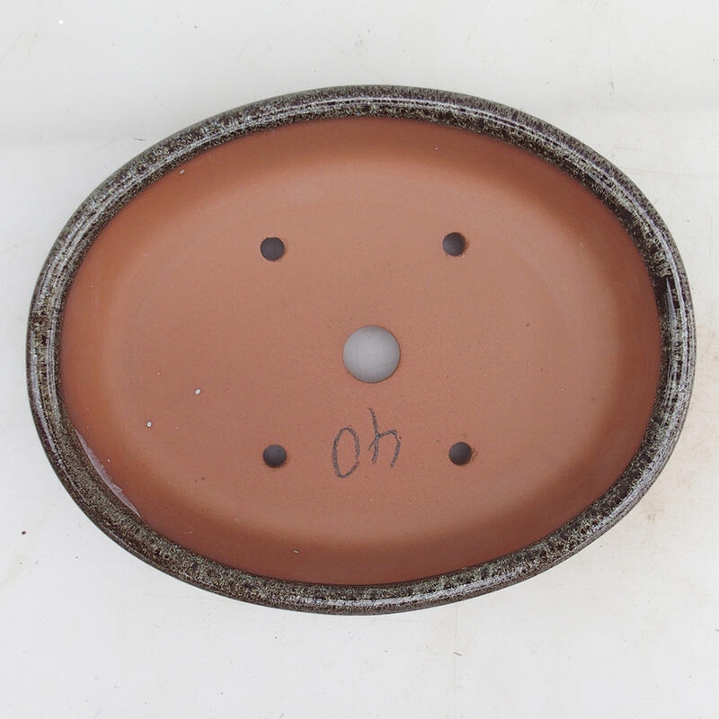 Ciotola per bonsai 18,5 x 15 x 4,5 cm, colore marrone