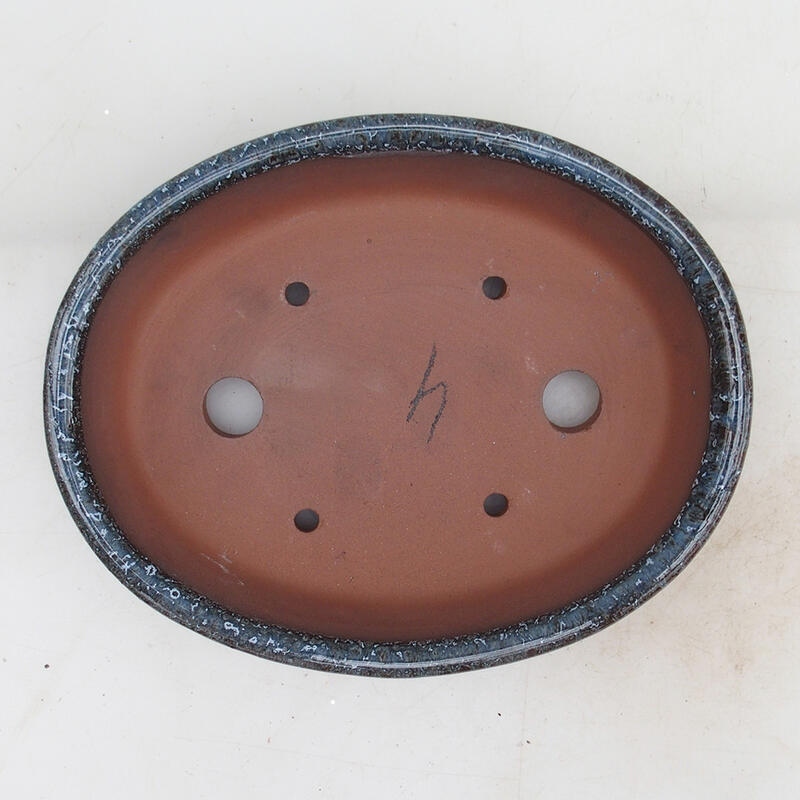 Ciotola per bonsai 18,5 x 15 x 4,5 cm, colore bordeaux