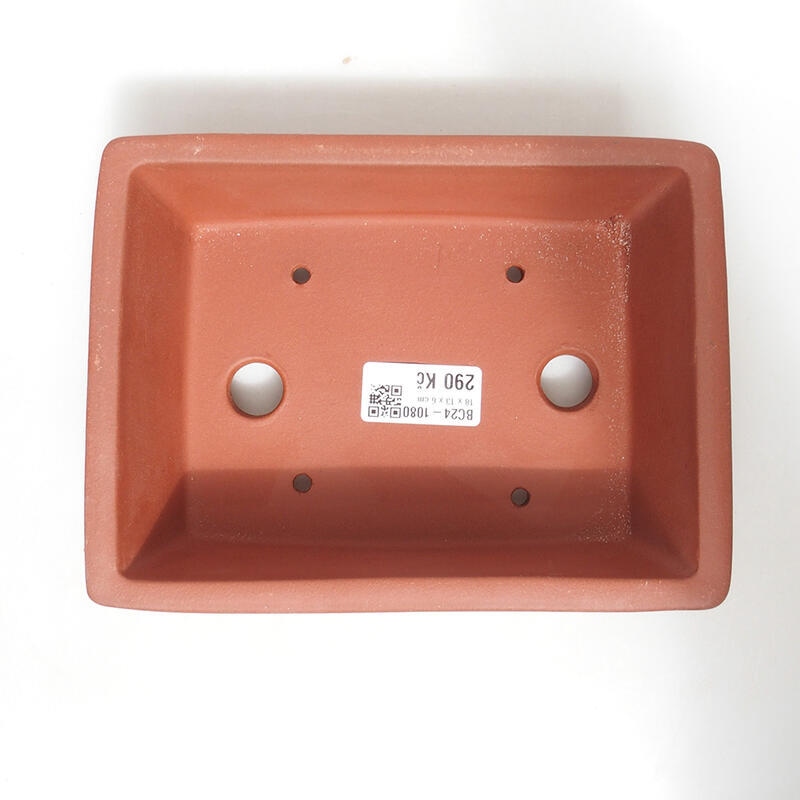 Ciotola bonsai 18 x 14 x 6 cm, colore mattone