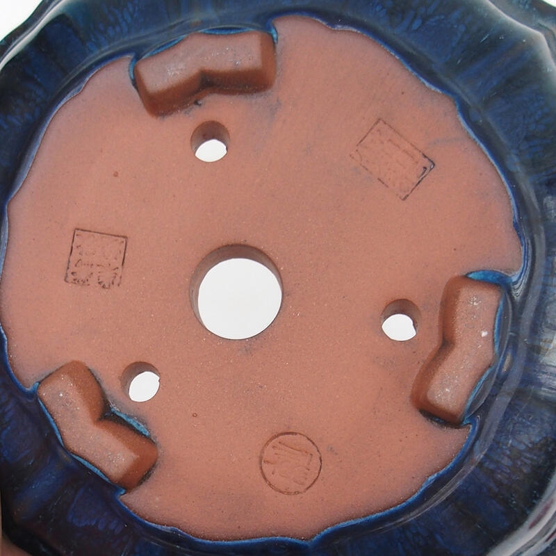 Ciotola per bonsai 18 x 18 x 6 cm, colore blu