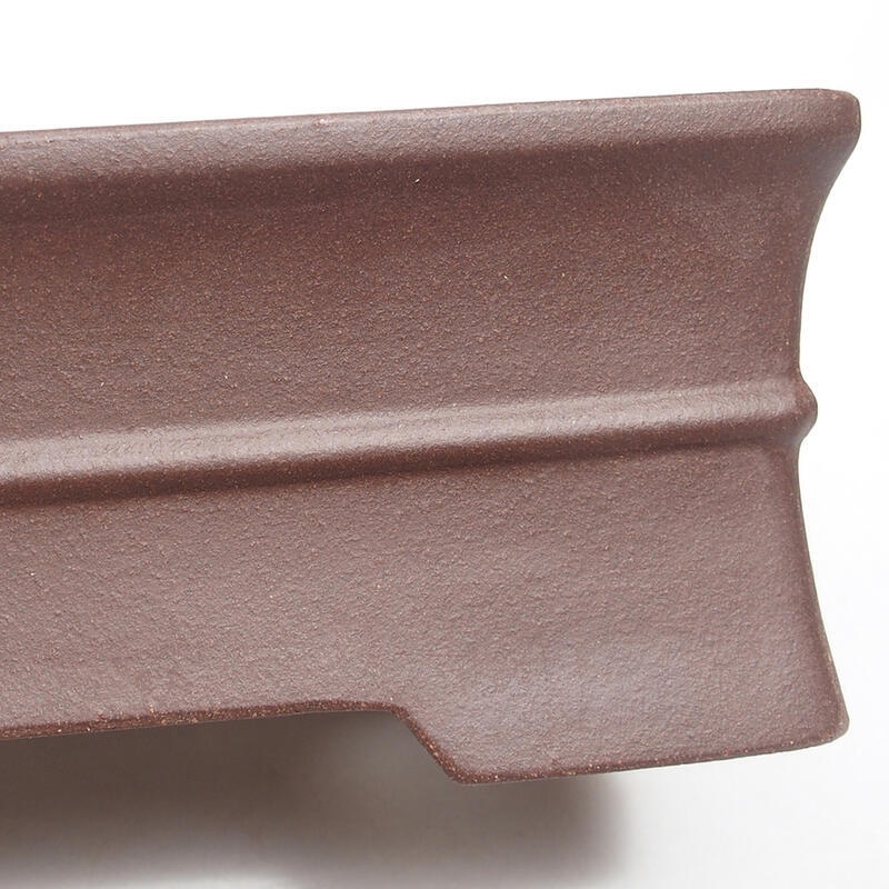 Ciotola per bonsai 20,5 x 15,5 x 7 cm, colore marrone