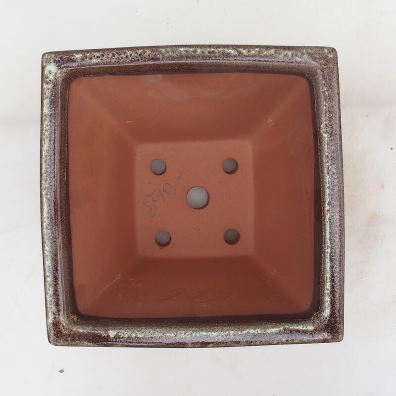 Ciotola per bonsai 20 x 20 x 15,5 cm, marrone