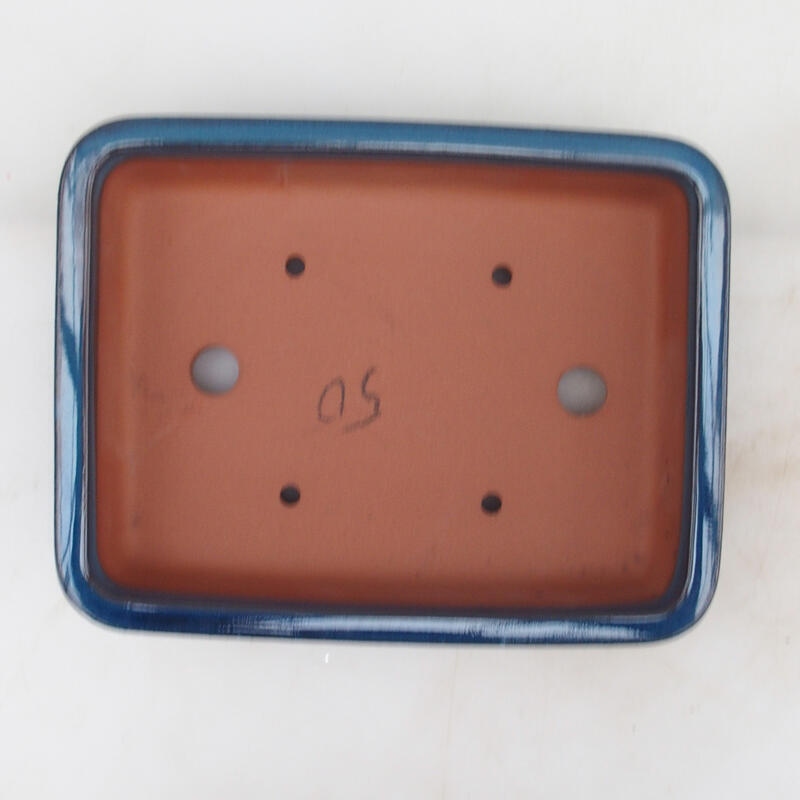 Ciotola per bonsai 21,5 x 17 x 5,5 cm, colore blu