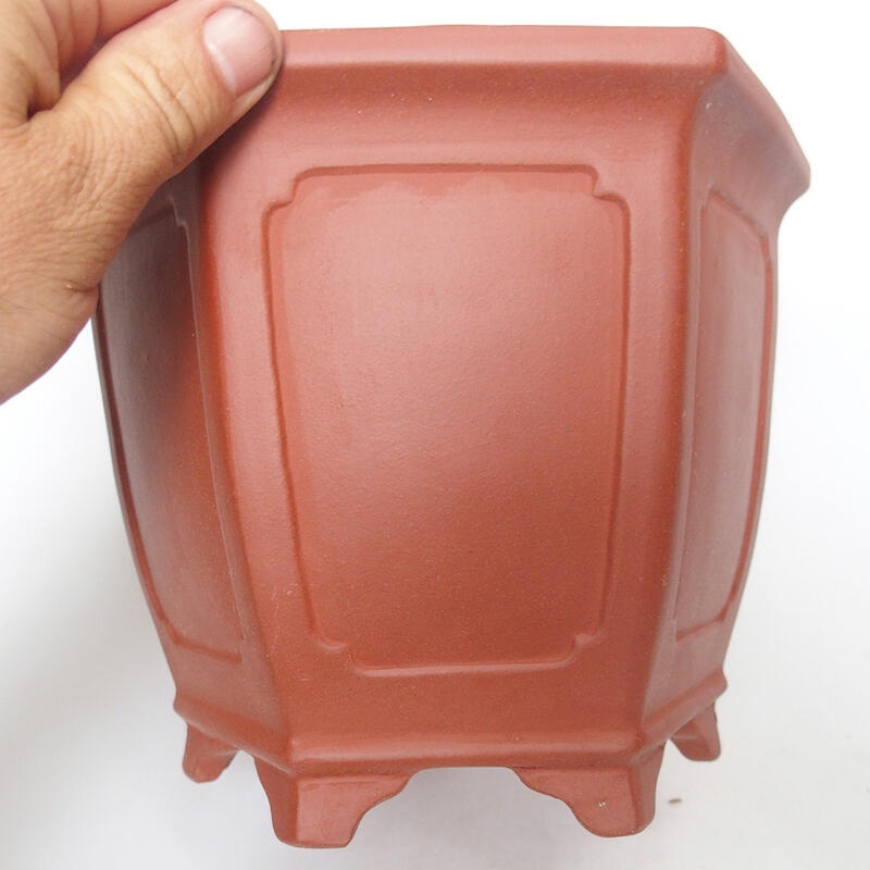 Ciotola bonsai 21 x 18 x 16 cm, colore mattone