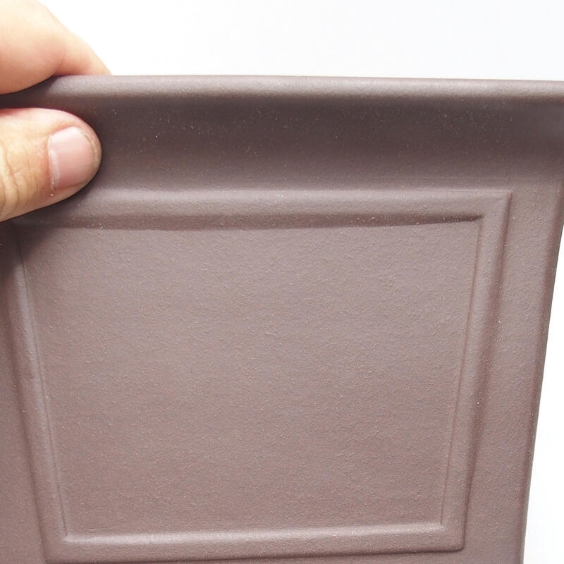 Ciotola per bonsai 21 x 21 x 14 cm, marrone