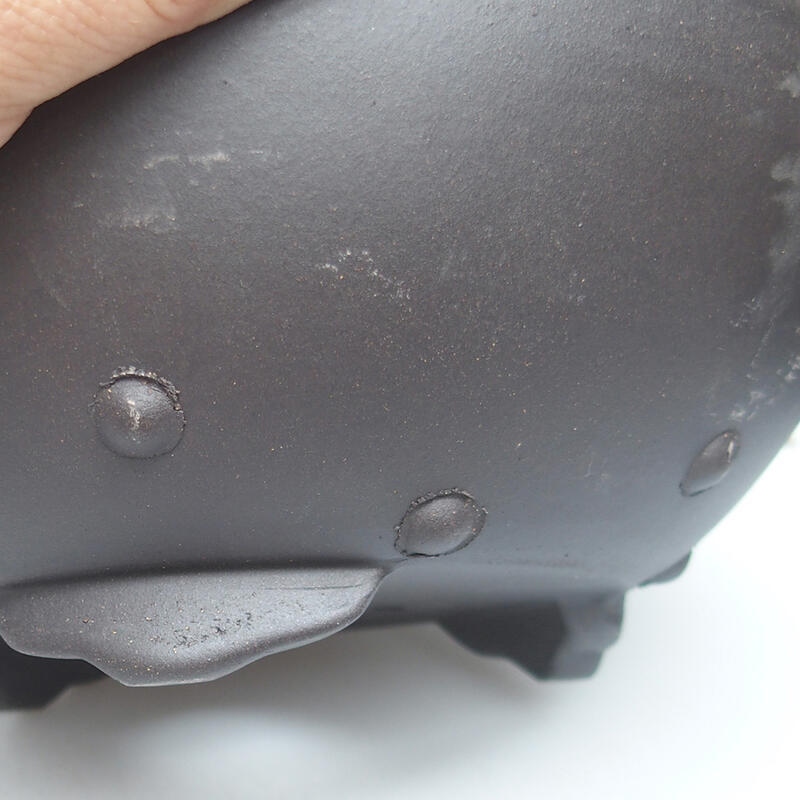 Ciotola per bonsai 22 x 22 x 8 cm, nera