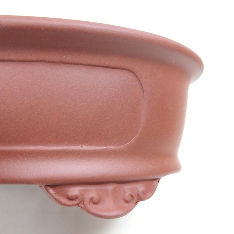 Ciotola bonsai 23,5 x 17,5 x 7,5 cm, colore mattone