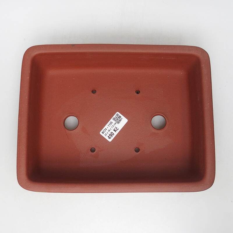 Ciotola bonsai 23 x 18 x 7,5 cm, colore mattone