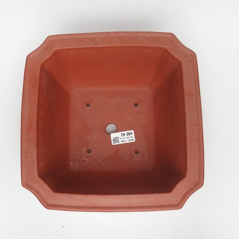 Ciotola bonsai 23 x 23 x 13 cm, colore mattone