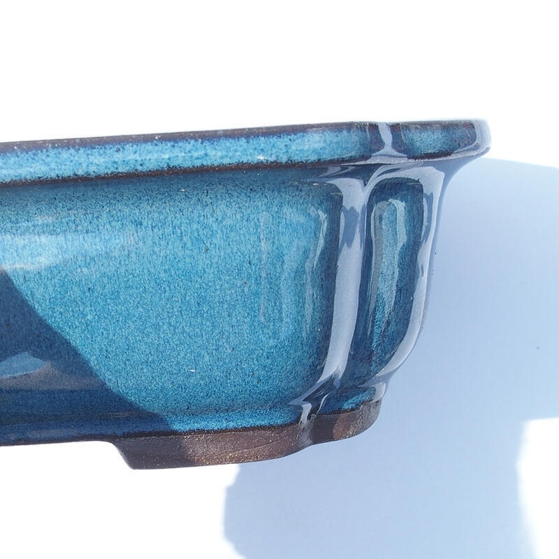 Ciotola bonsai 24 x 18,5 x 8 cm blu