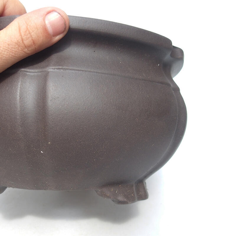 Ciotola per bonsai 24 x 24 x 13,5 cm, marrone