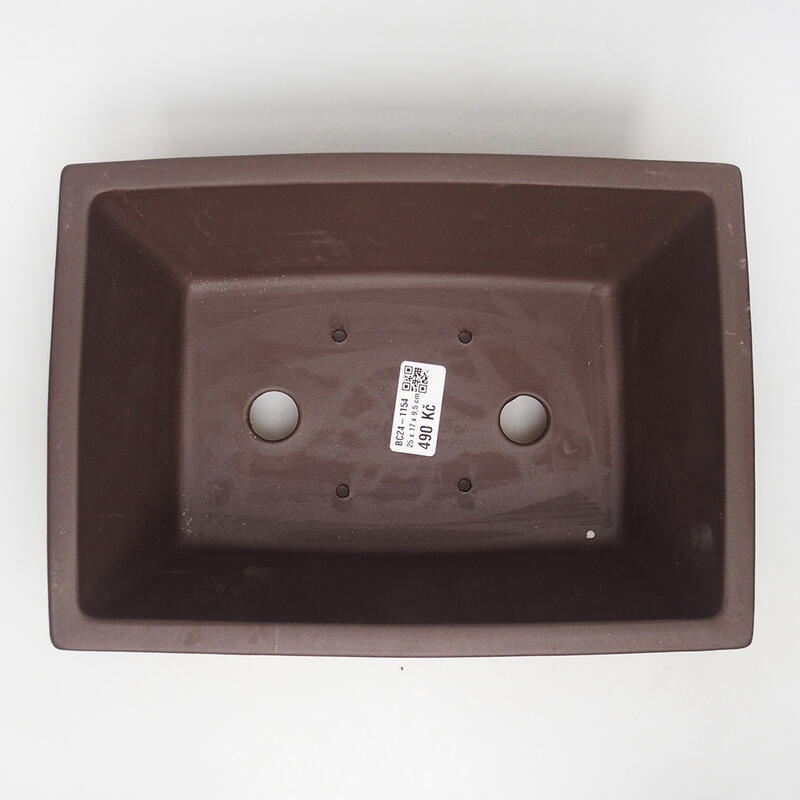 Ciotola per bonsai 25 x 18 x 10 cm, marrone