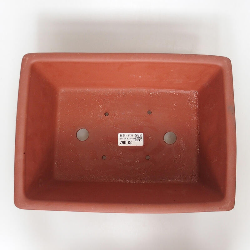 Ciotola bonsai 27,5 x 21 x 11 cm, colore mattone