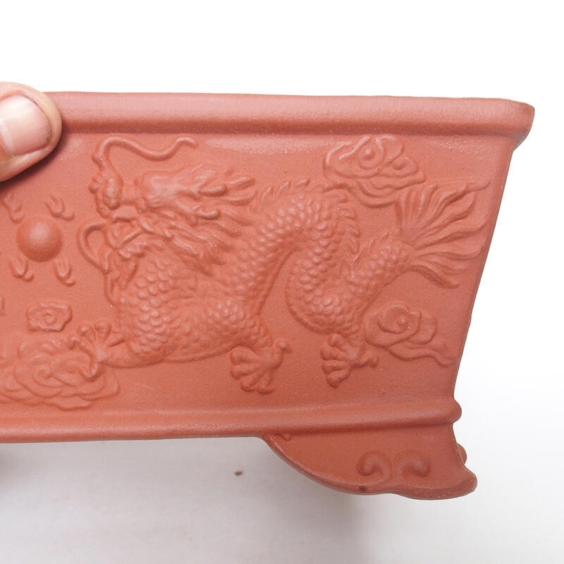 Ciotola bonsai 27,5 x 21 x 11 cm, colore mattone