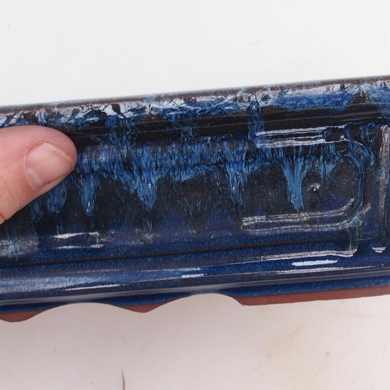 Ciotola bonsai 31 x 23 x 6,5 cm, colore blu