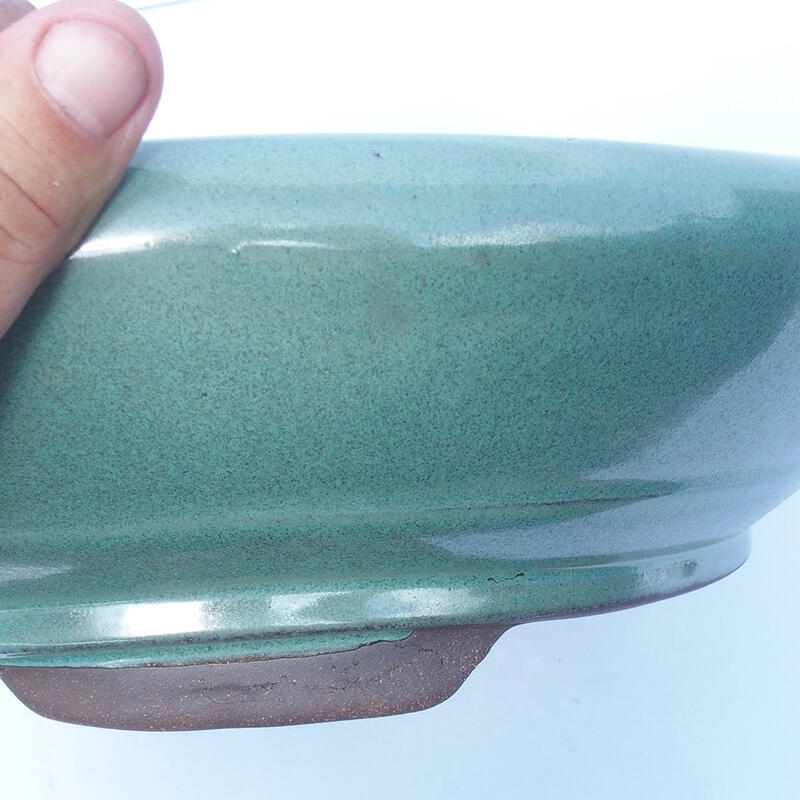 Ciotola per bonsai 35 x 35 x 10 cm verde