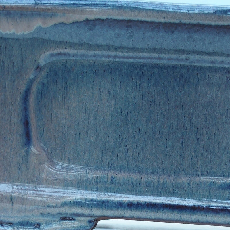 Ciotola per bonsai 41 x 28 x 12,5 cm, colore blu-beige - solo trasporto su pallet