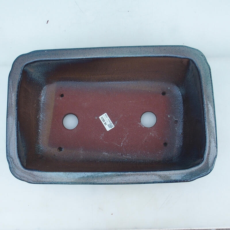 Ciotola per bonsai 41 x 28 x 12,5 cm, colore blu-beige - solo trasporto su pallet