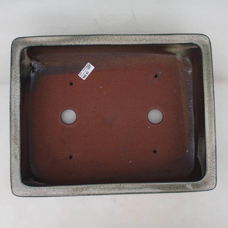 Ciotola per bonsai 42 x 33 x 11 cm, colore blu-beige - solo trasporto su pallet