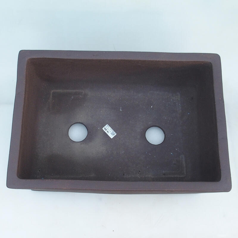 Ciotola per bonsai 49,5 x 34 x 18 cm, colore marrone - solo trasporto su pallet