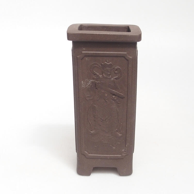 Ciotola per bonsai 6,5 x 6,5 x 13 cm, marrone