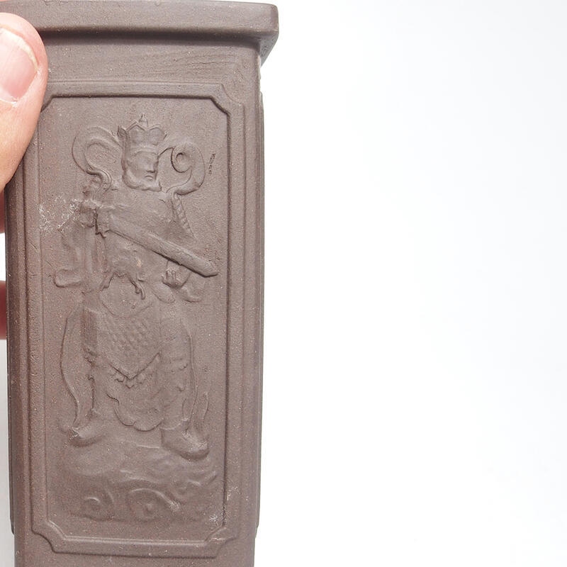 Ciotola per bonsai 6,5 x 6,5 x 13 cm, marrone