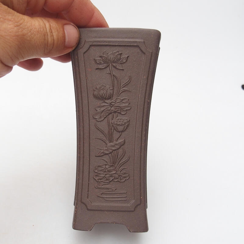 Ciotola per bonsai 6 x 6 x 13 cm, marrone