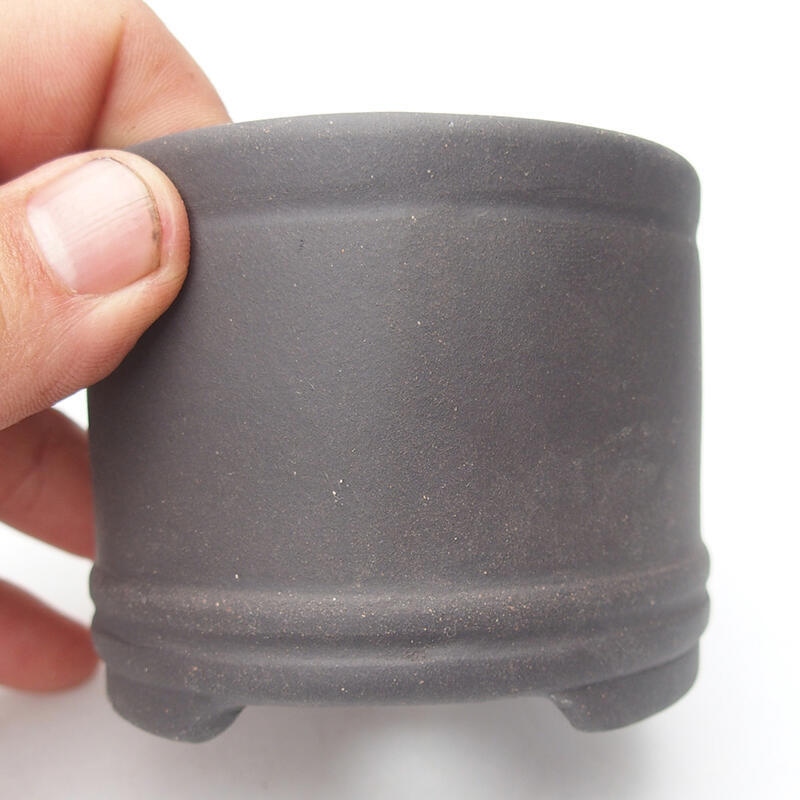 Ciotola per bonsai 7,5 x 7,5 x 6,5 cm, colore nero