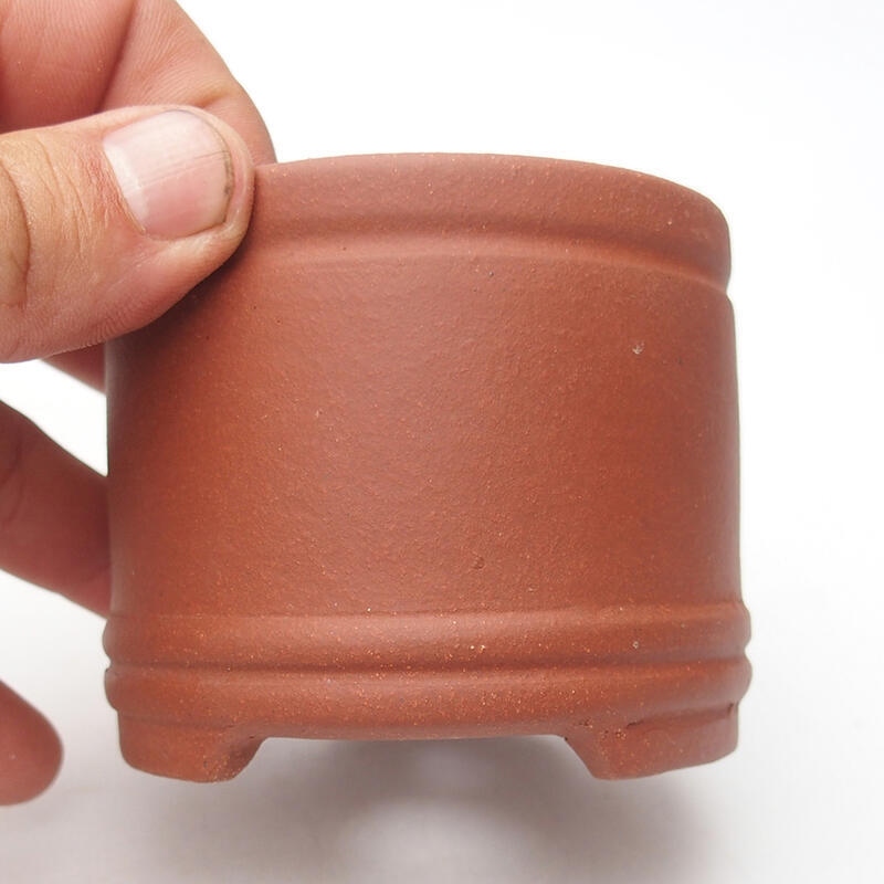 Ciotola per bonsai 7,5 x 7,5 x 6,5 cm, colore mattone