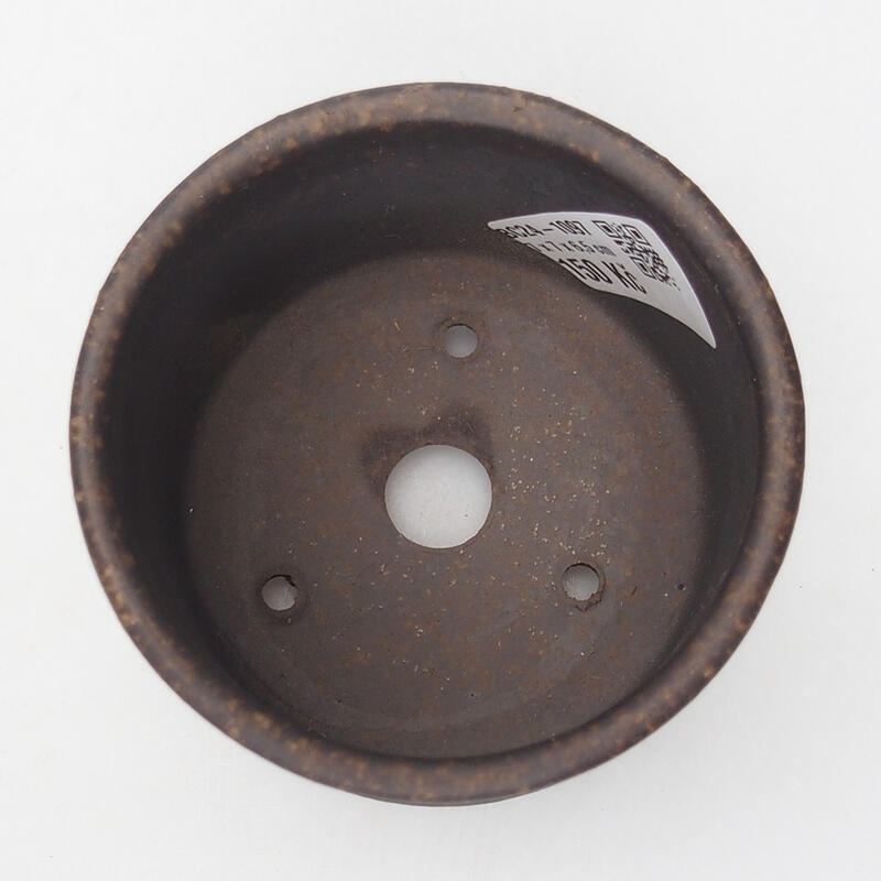 Ciotola bonsai 7,5 x 7,5 x 6,5 cm, colore marrone ocra