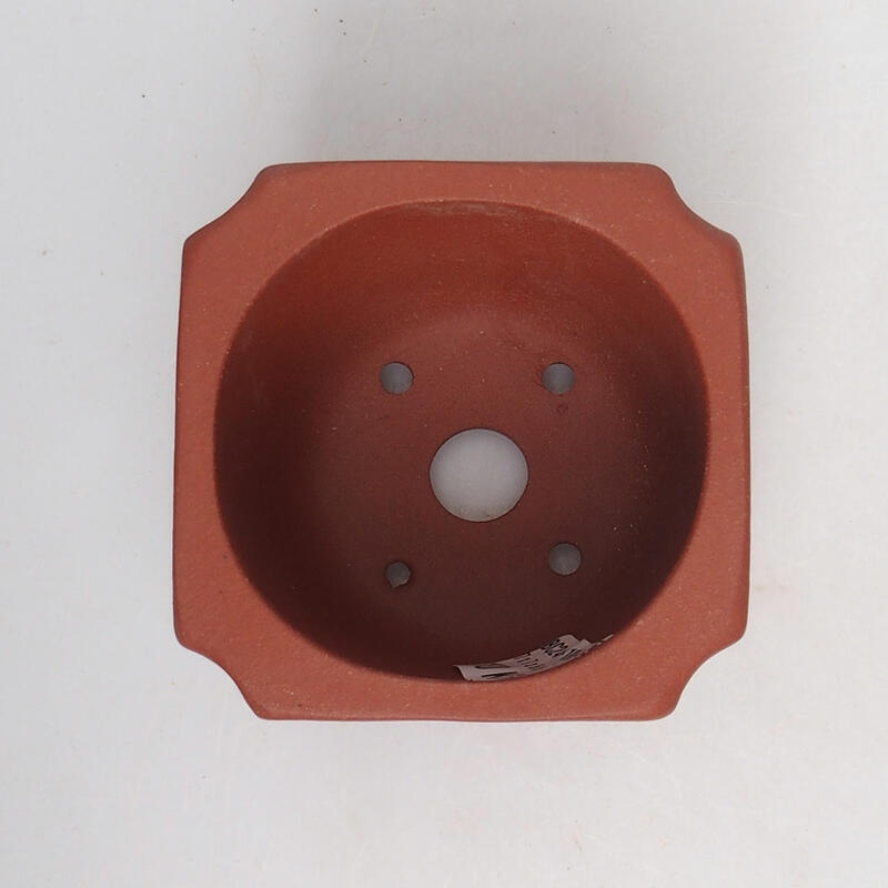 Ciotola bonsai 7 x 7 x 6 cm, colore mattone