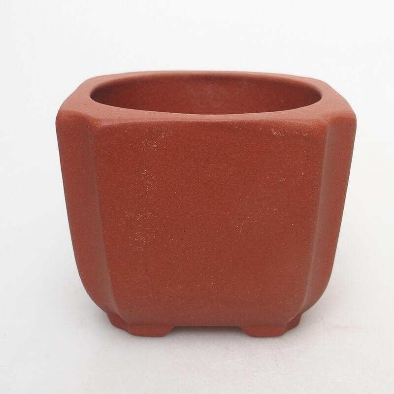 Ciotola bonsai 7 x 7 x 6 cm, colore mattone