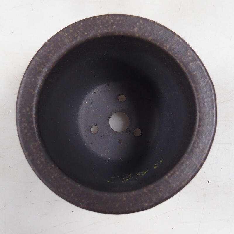 Ciotola bonsai 9,5 x 9,5 x 7,5 cm, colore marrone ocra