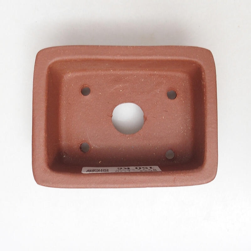 Ciotola bonsai 9 x 7 x 4 cm, colore mattone