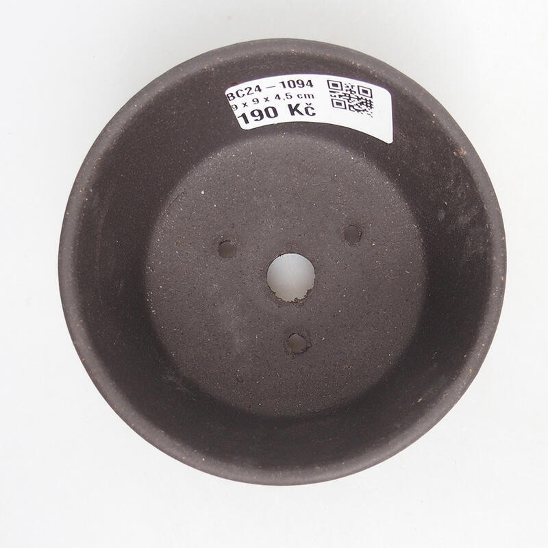 Ciotola per bonsai 9 x 9 x 4,5 cm, colore nero