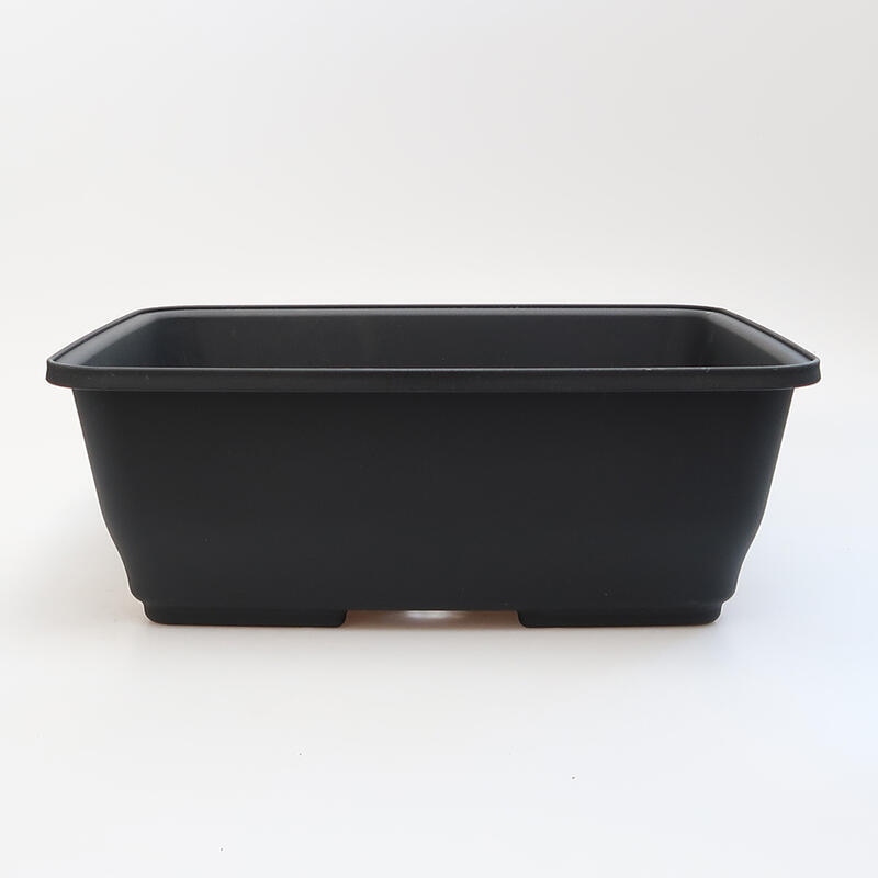 Ciotola per bonsai in plastica MP-11 nero - 28 x 23 x 10 cm