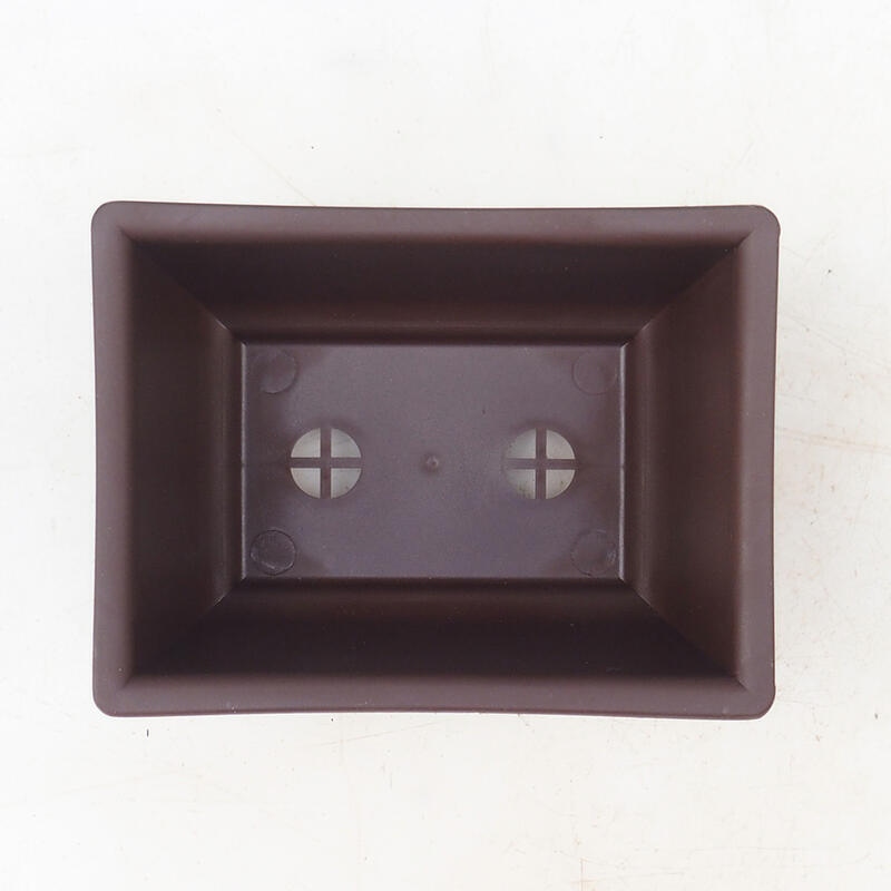 Ciotola per bonsai in plastica MP-3 marrone - 11 x 8 x 5,5 cm