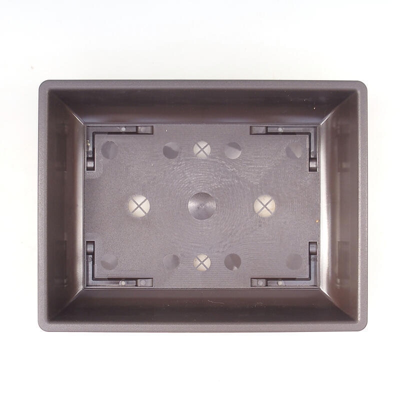 Ciotola per bonsai in plastica MP-7 marrone - 34 x 26 x 9 cm