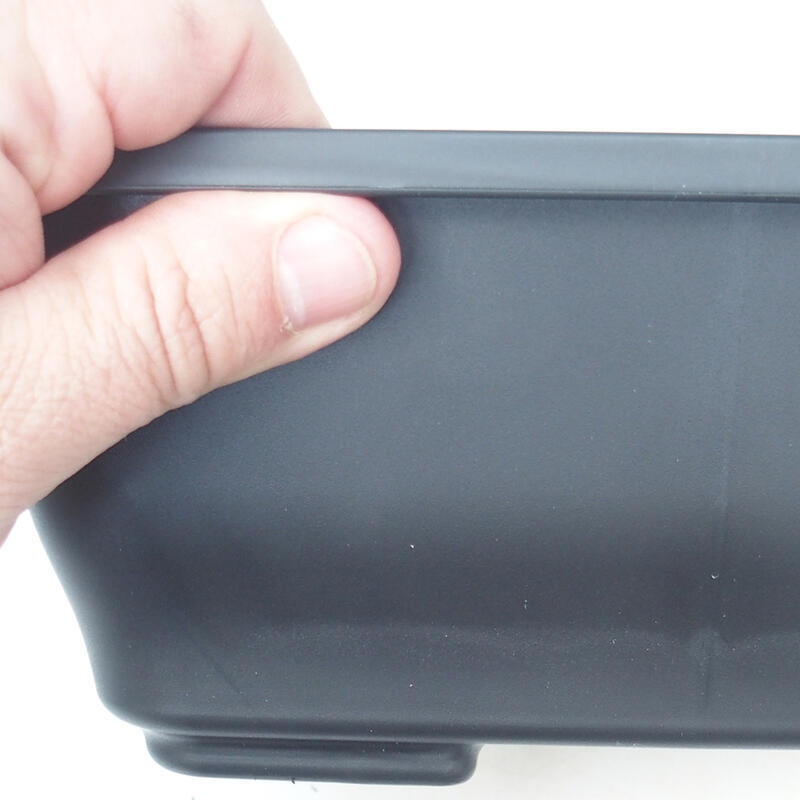 Ciotola per bonsai in plastica MP-9 nero - 23 x 19 x 9 cm